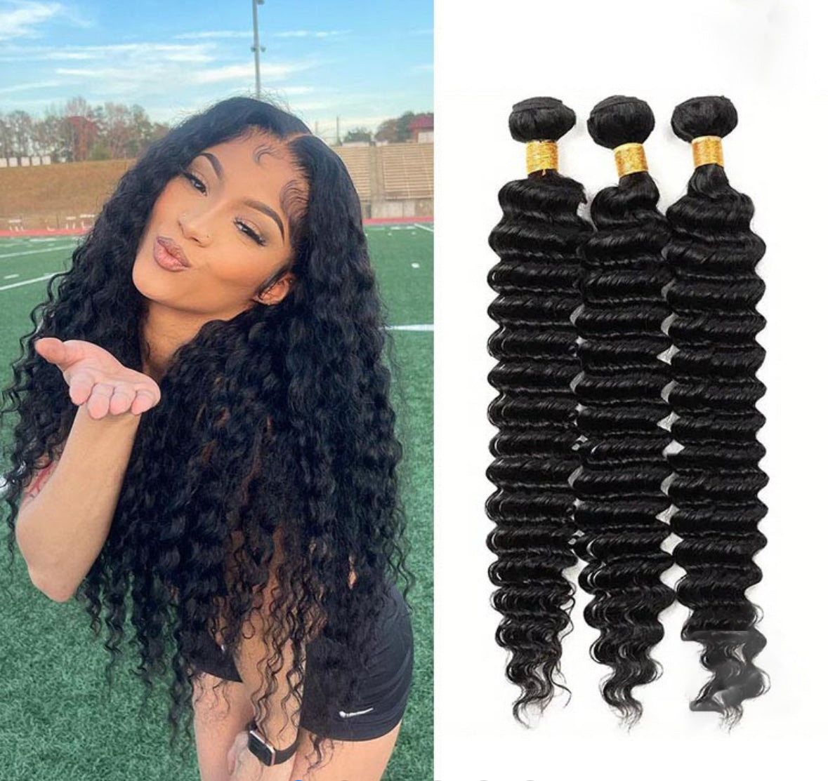 Deep Wave Hair Bundles